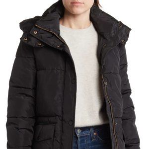 Lucky Women's Fingertip Hooded Puffer Parka